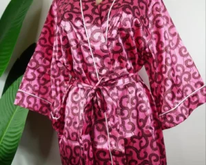 Pink Luxurious Satin Robe